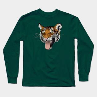 Snarling Tiger Long Sleeve T-Shirt